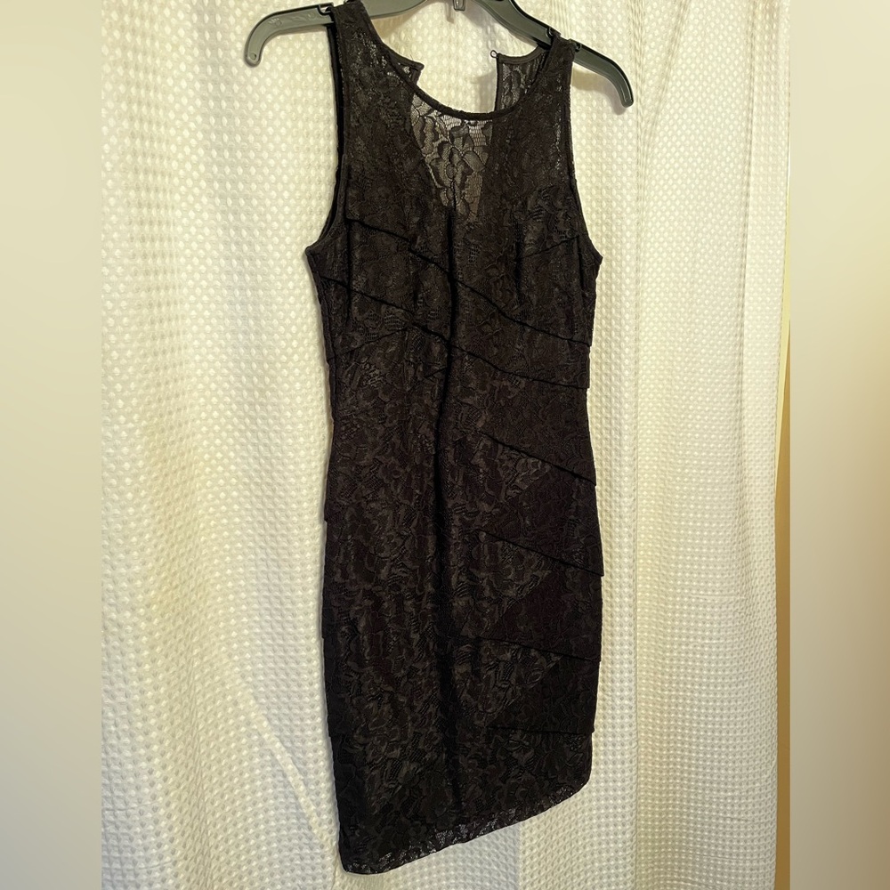 White House Black Market Black Lace Tank Dress - Size 4